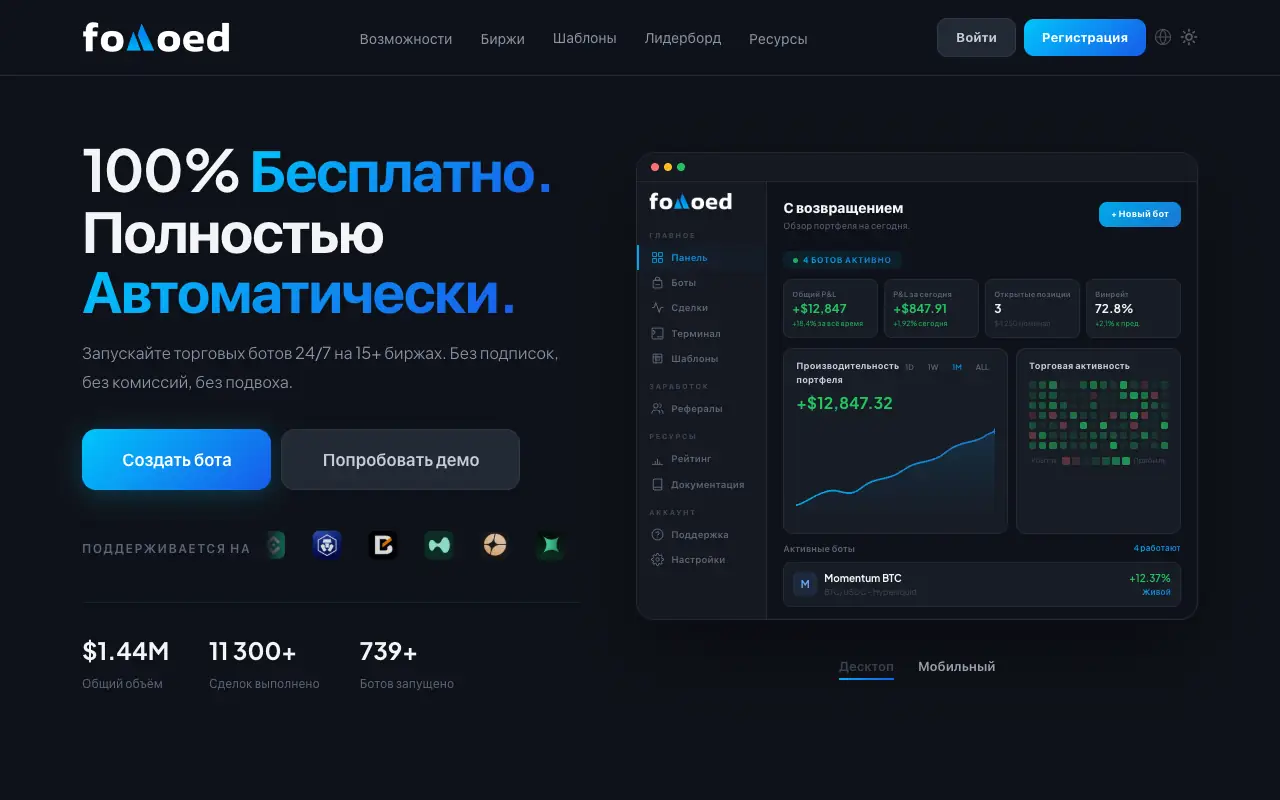 Fomoed: страница fomoed.com/ru 30 сентября 2026