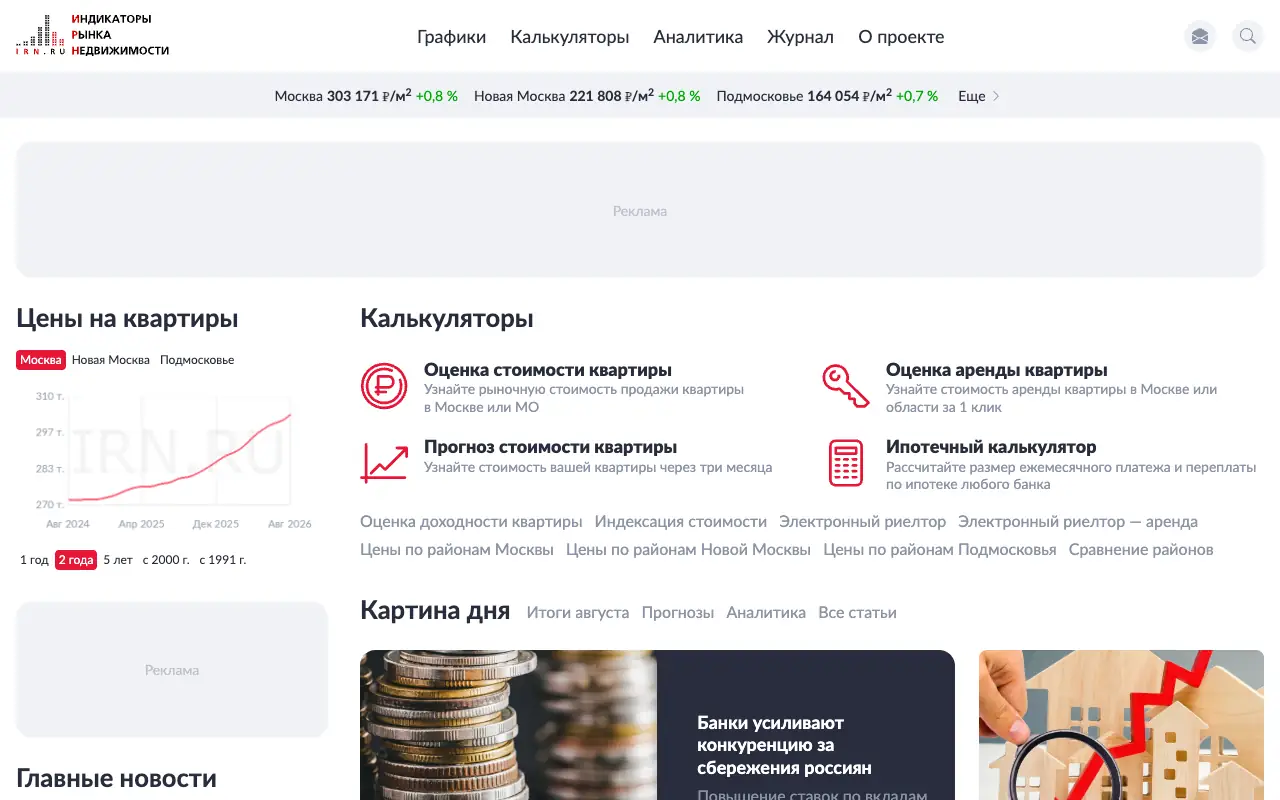 IRN.RU: главная страница irn.ru 30 сентября 2026