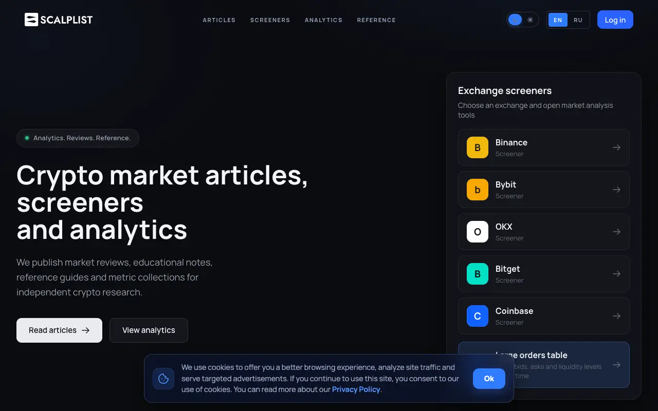 ScalpList: главная страница scalplist.com 30 сентября 2026